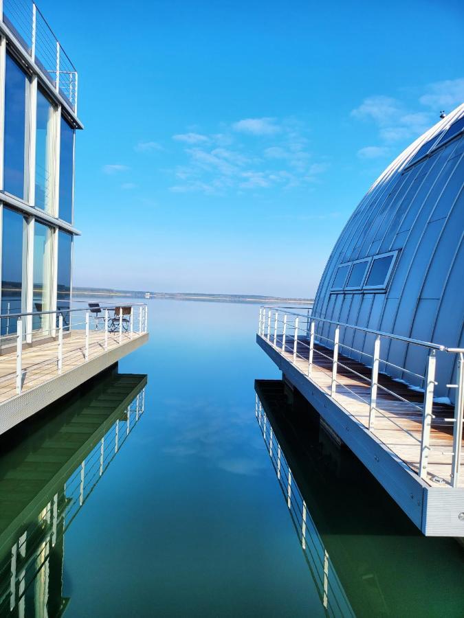 Schwimmendes Ferienhaus Silent Elsterheide Exteriör bild