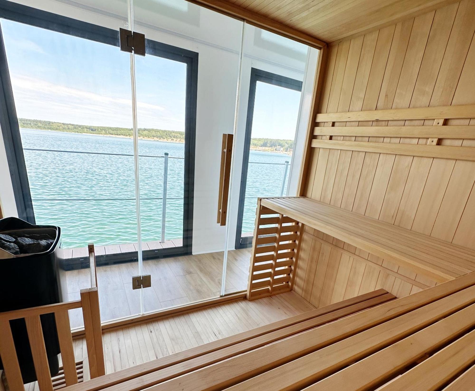 Schwimmendes Ferienhaus Silent Elsterheide Exteriör bild