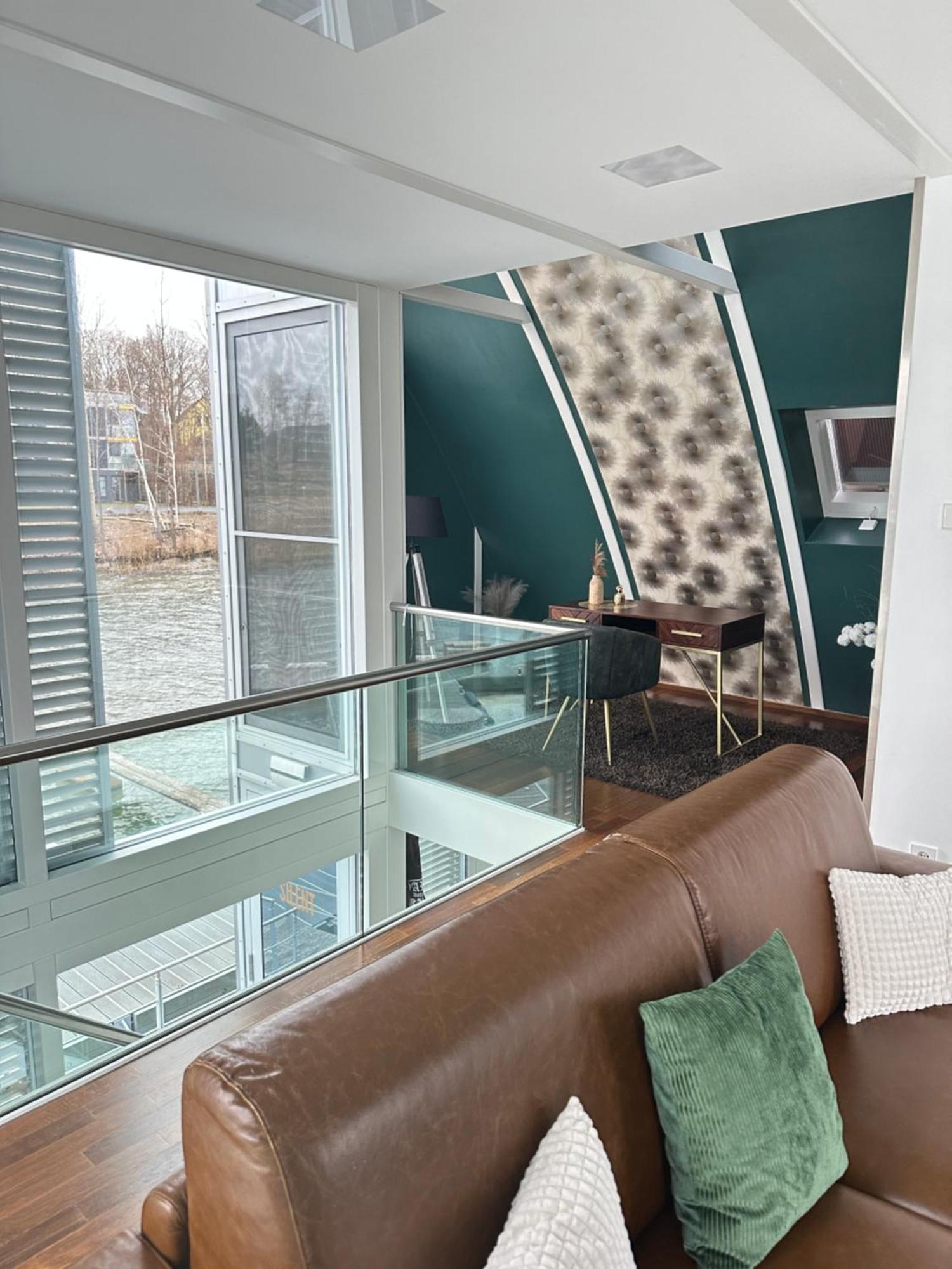 Schwimmendes Ferienhaus Silent Elsterheide Exteriör bild